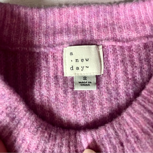 a new day Women's Soft Pink Crew Neck Sweater - Picture 6 of 9